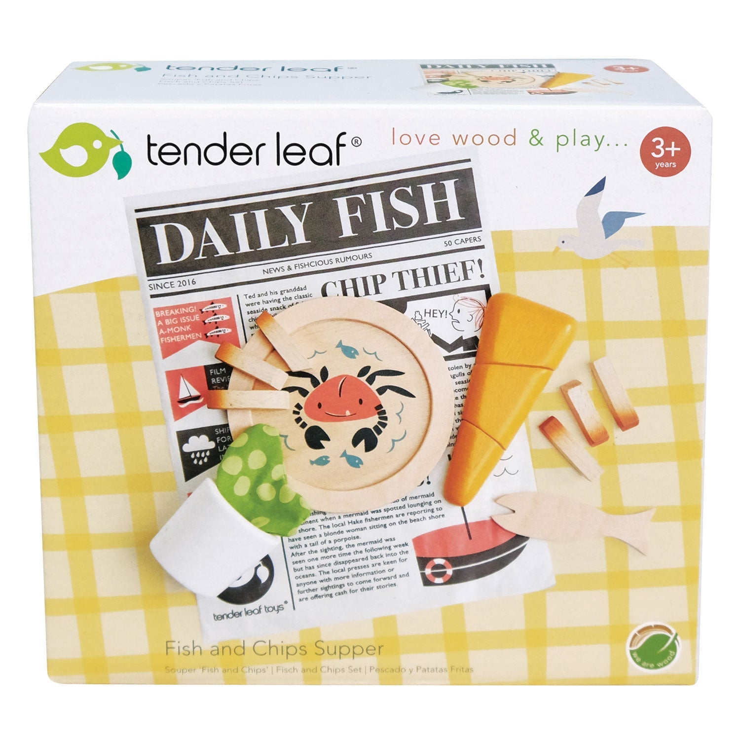 Tender Leaf Toys Fish and Chips Supper detail or lifestyle view