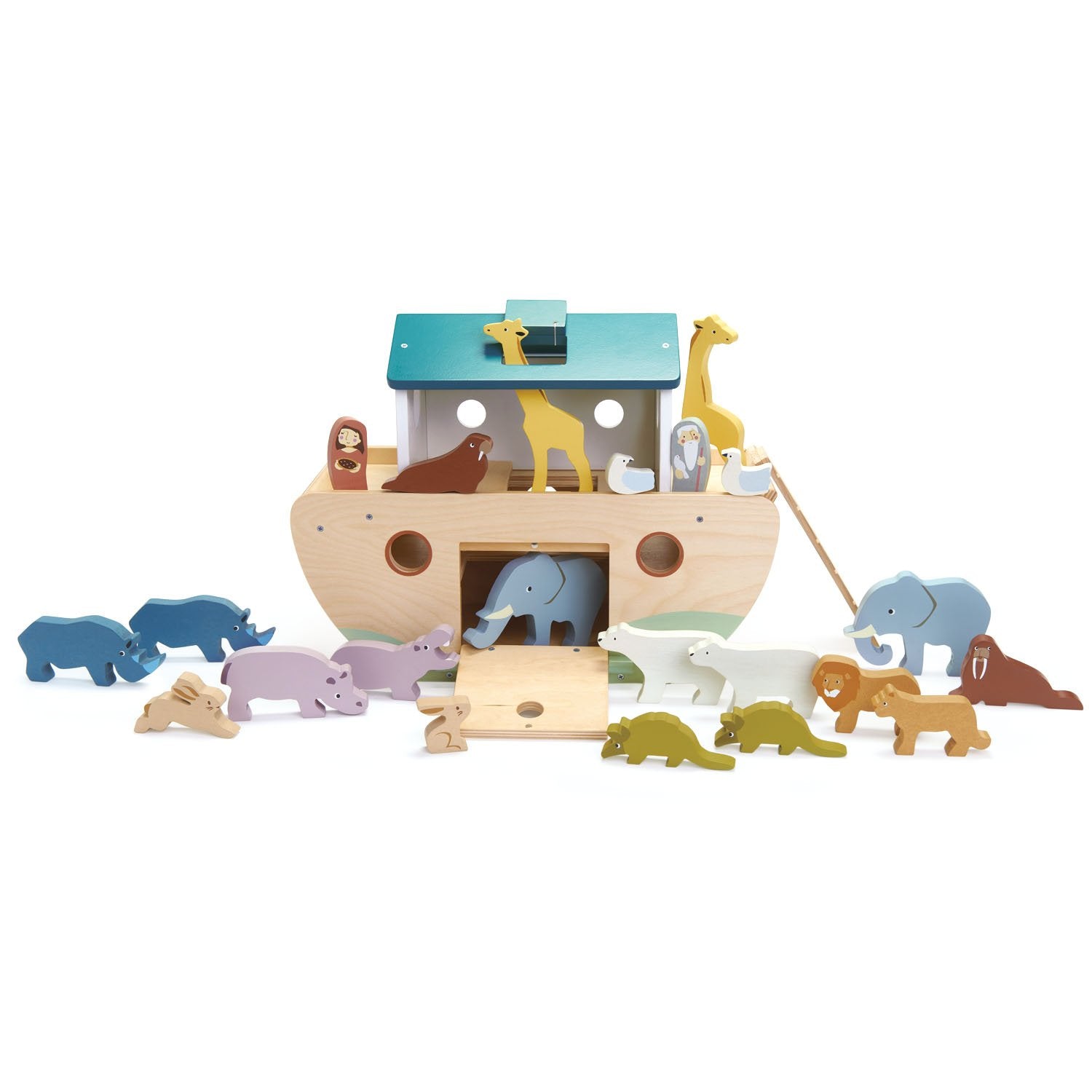 Tender Leaf Toys Noah's Wooden Ark detail or lifestyle view