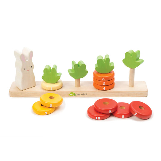 Counting Carrots - Tender Leaf Toys | Wooden Toy NZ