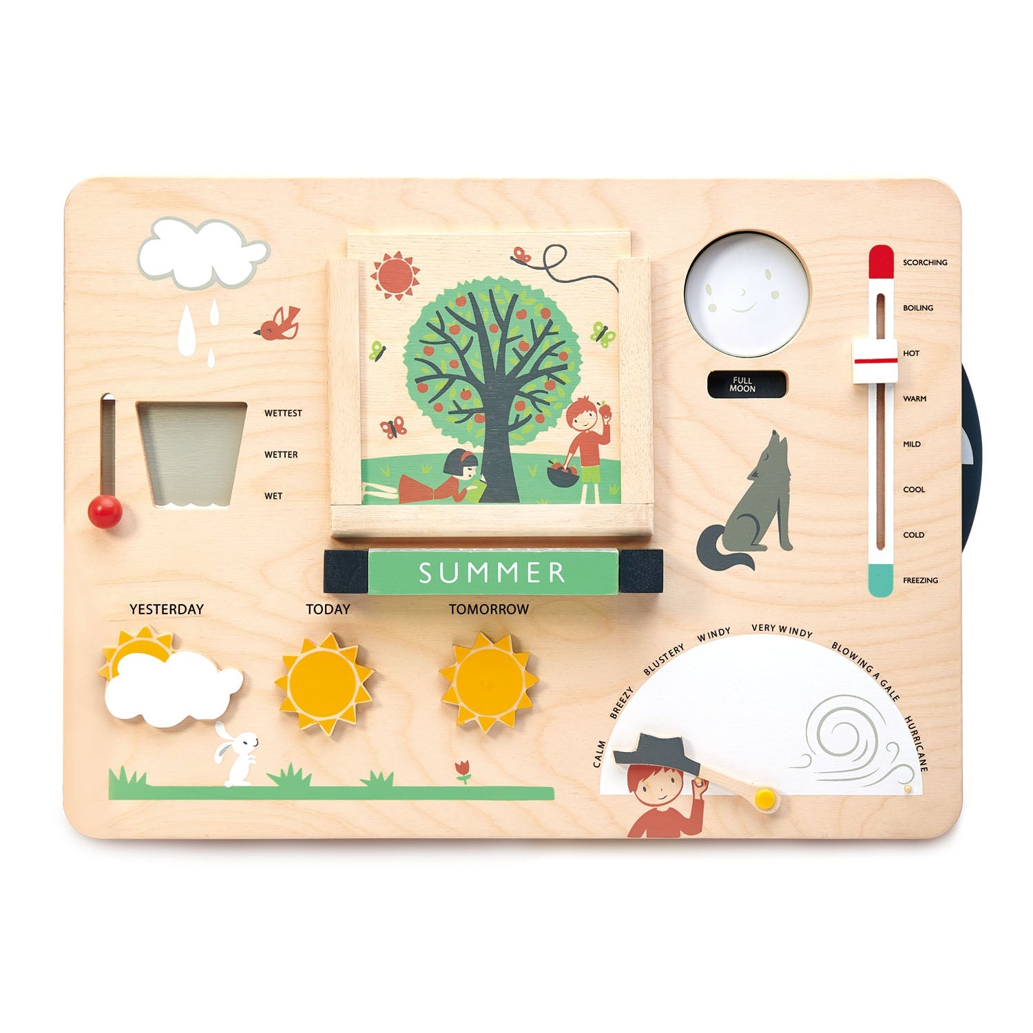 Tender Leaf Toys Wooden Weather Station product view