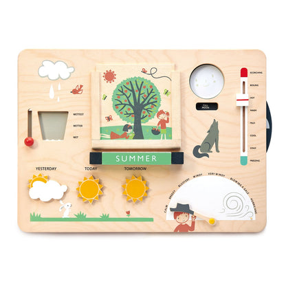 Tender Leaf Toys Wooden Weather Station product view