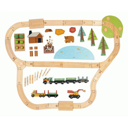 Wild Pines Wooden Train Set - Tender Leaf Toys | Wooden Toy NZ