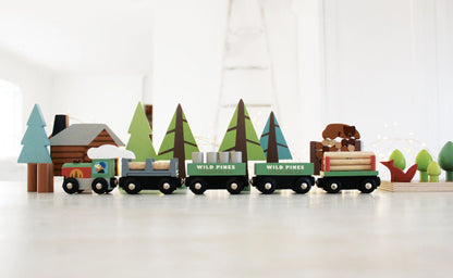 Wild Pines Wooden Train Set - Tender Leaf Toys | Wooden Toy NZ