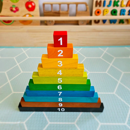 Wooden Montessori Counting Rods - QToys | Numeracy Toy NZ
